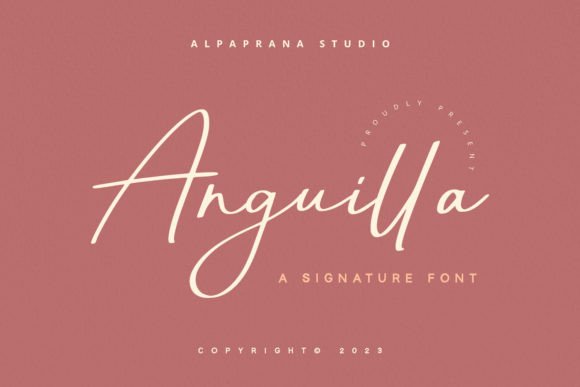 Anguilla Font: Modern Script for Web Design