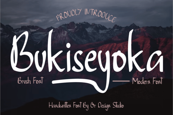 Bukiseyoka: Elegant Script Font for Web Design
