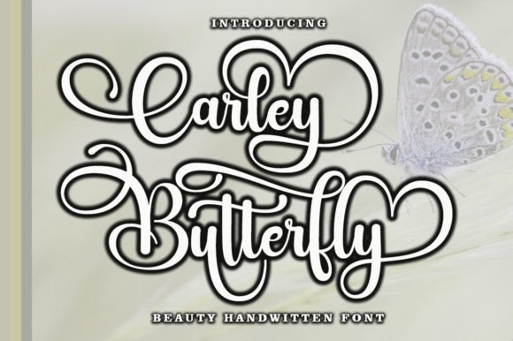 Carley Butterfly Font for Elegant Design