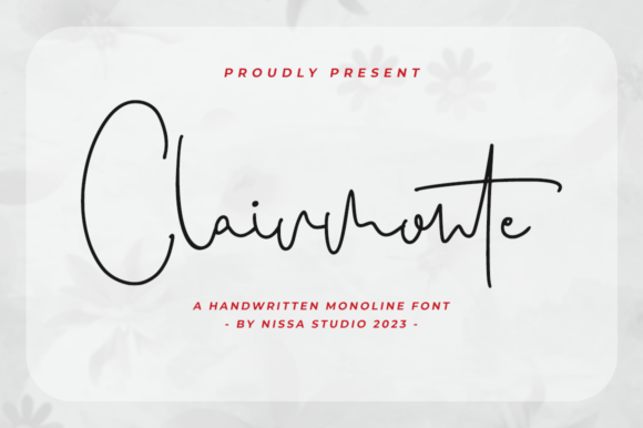 Clairmonte: A Luxurious Handwritten Font