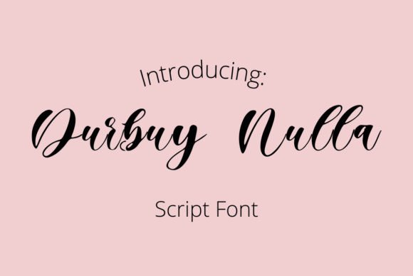 Durbuy Nulla: A Refined Script Font