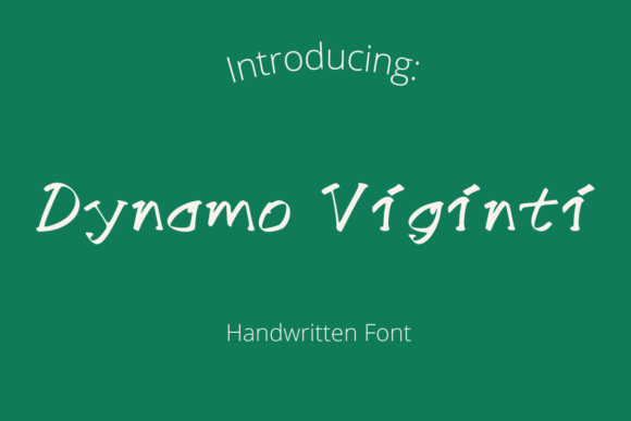 Dyname Viginti: A Messy, Artistic Font for Creative Brands