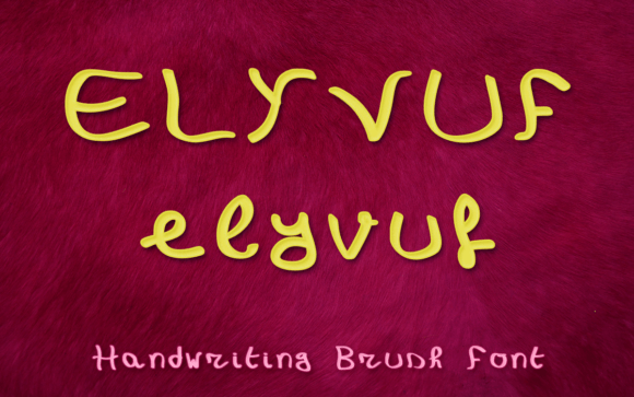 Elyvuf: A Handwritten Font for Creative Makers