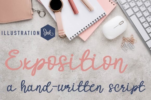 Exposition: A Handwritten Font for Creative Makers