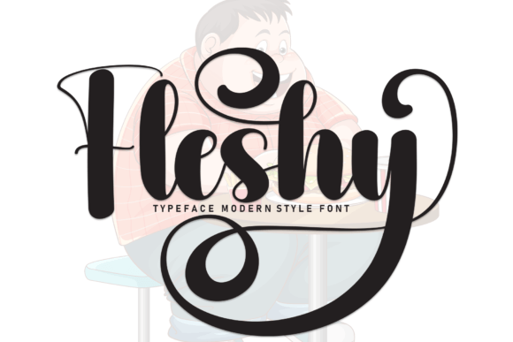 Fleshy: A Sweet Handwritten Font