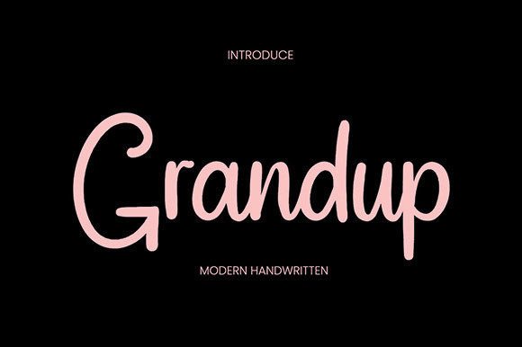 Grandup: A Script Font for Editorial Elegance