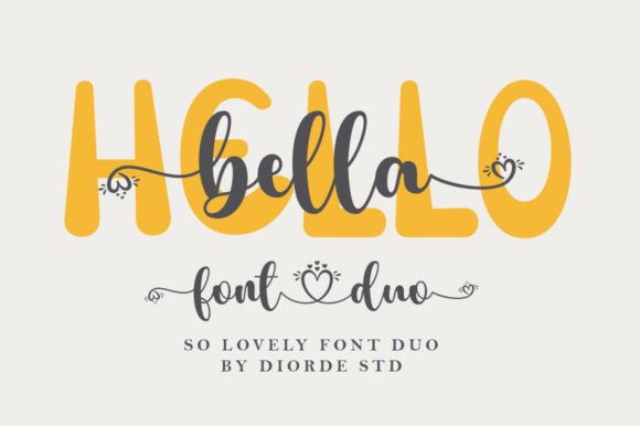 Hello Bella Duo Font: Elegant Typography for Marketing