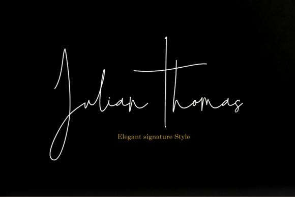 Julian Thomas Font for Web Design