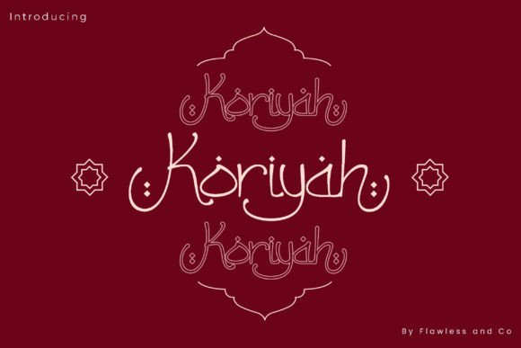 Koriyah: A Stylish Arabic Font for Creative Projects