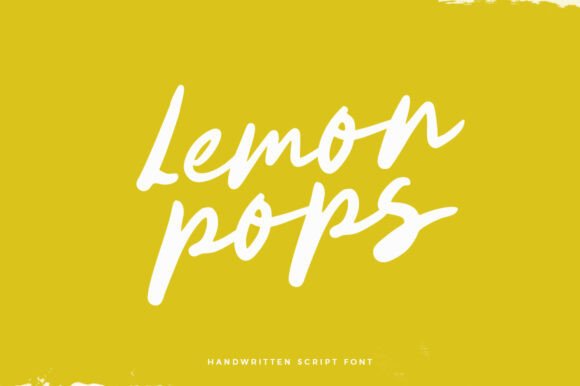 Lemon Pops: A Handmade Font for Creative Projects