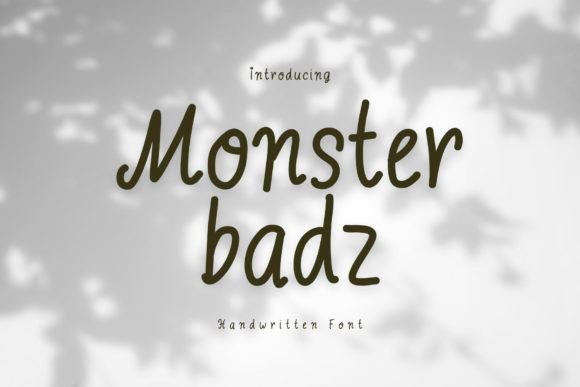 Monster Badz: A Playful Script Font