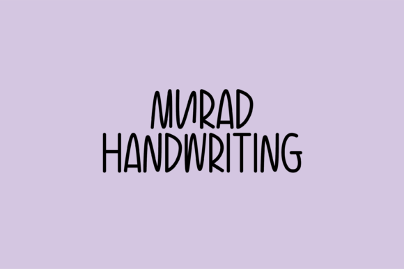 Murad Font: Handwritten Charm for Makers