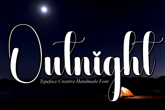 Outnight Font: Elegant Script for Editorial Design