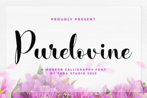 Purelovine Font: Elegant Script for Creative Projects