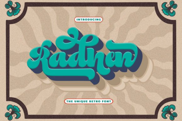 Radhen: A Retro Font for Modern Branding