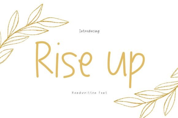 Rise Up Font for Business